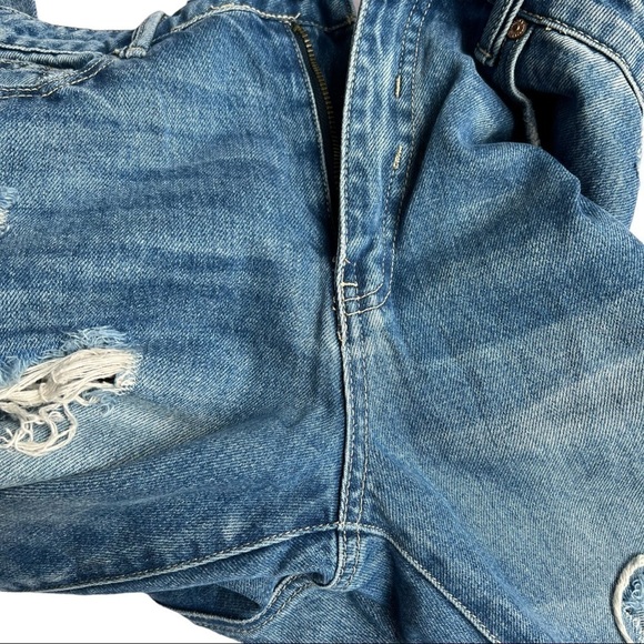 fab'rik High Rise Distressed Blue Jeans - Picture 5 of 13